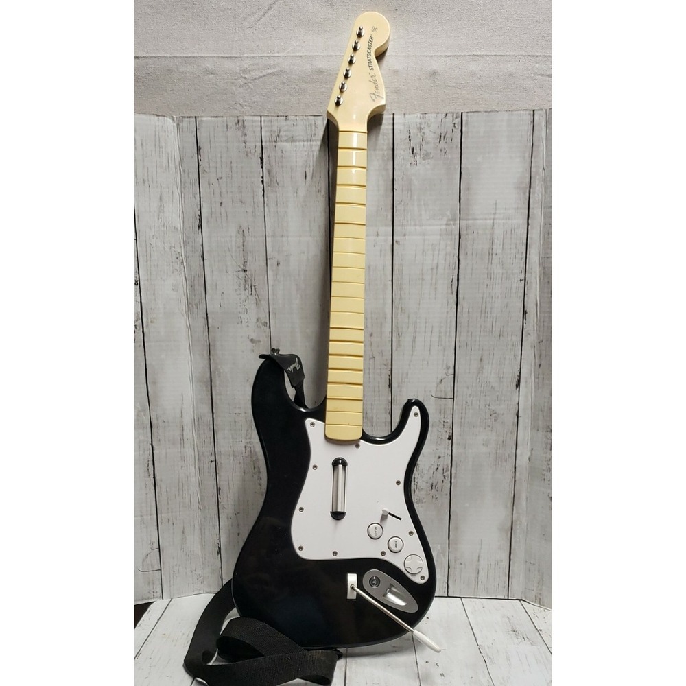 PS3 Harmonix Fender Stratocaster Guitar Hero Rock Band Wireless 822151 No Dongle
